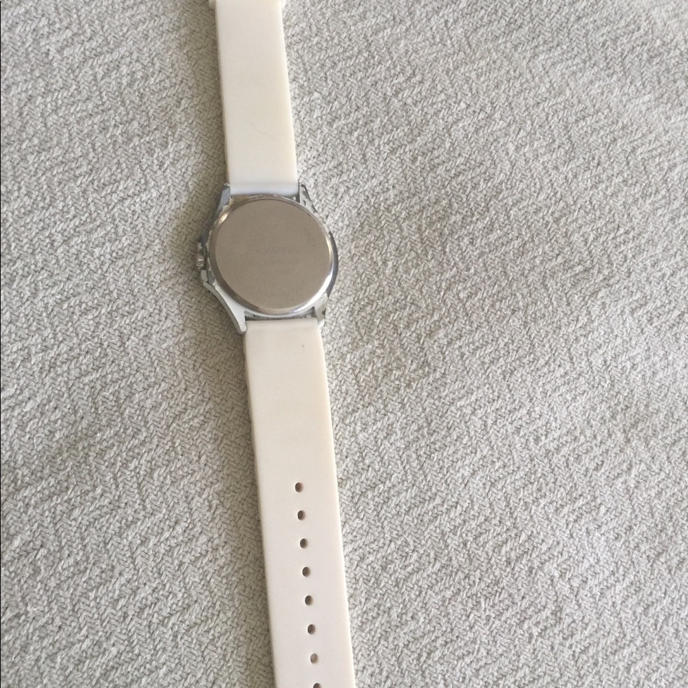 Ladies watch. White rubber strap - Picture 5 of 5